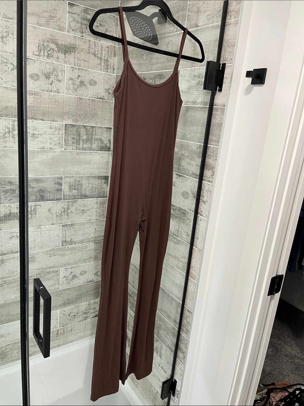 Women’s Brown Slim-Strap Jumpsuit